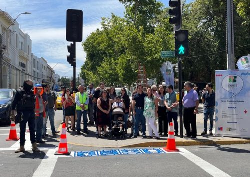 Los Andes pionera en la región al habilitar pasos inclusivos para personas neurodivergentes y con discapacidad visual